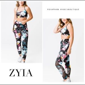 ZYIA 🌺 dark floral mesh 7/8